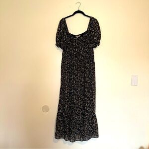 Wallflower | Black and White Ruffled Tiered Maxi Dress